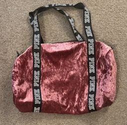 Victoria's Secret PINK Velvet Duffle Bag