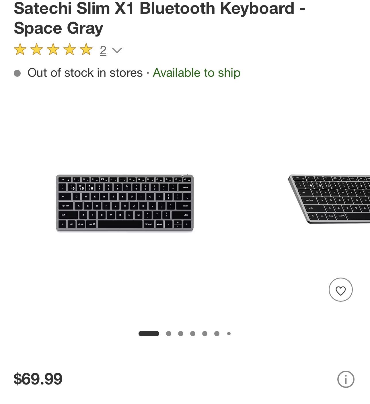 Satechi Slim X1 Bluetooth KeyBoard