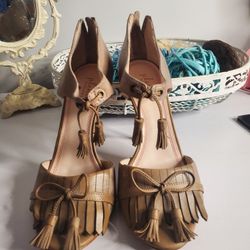 Genuine Leather Sandals Plenty By Tracy Reese SIZE 8 1/2