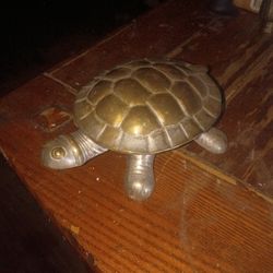 Vintage Brass Turtle Trinklet