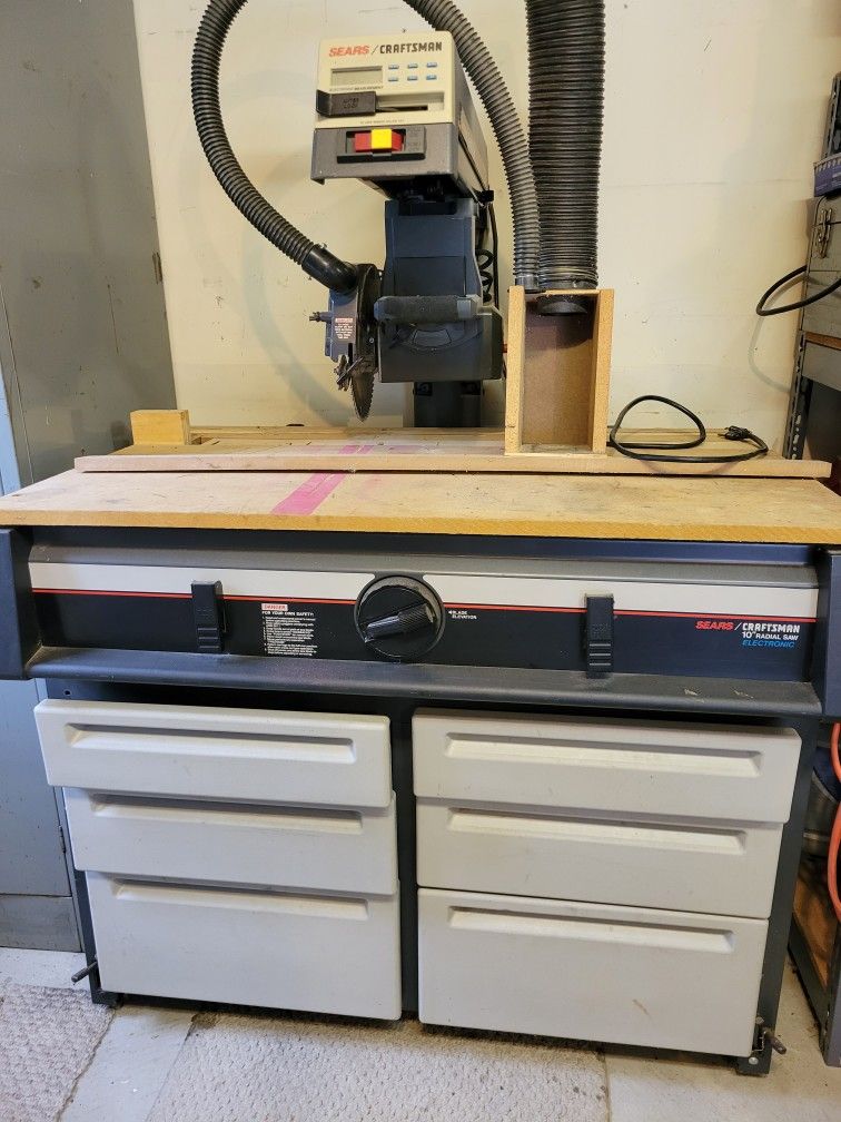 Craftsman Radial Arm Saw with Cabinet