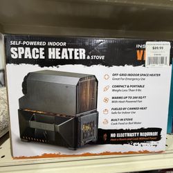 VESTA Self-Powered Indoor Space Heater & Stove