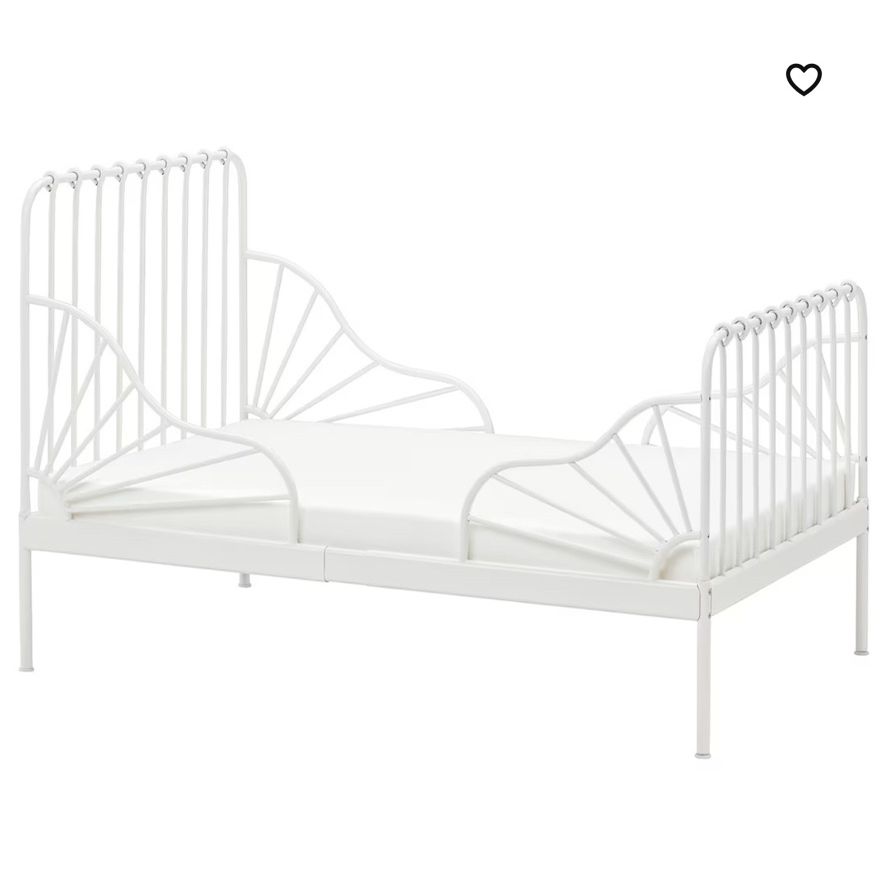 Twin Size IKEA Minnen Bed Frame With Mattress 