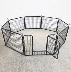 (Brand New) $85 Pet 8-Panel Playpen, Each Panel (24” Tall X 32” Wide) Heavy Duty Dog Exercise Fence Gate Crate Kennel