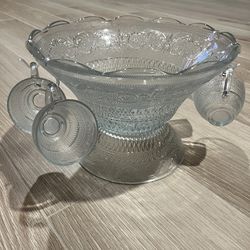 Vintage Punch Bowl Set