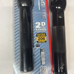 2x MAGLITE S2D016 Flashlight 