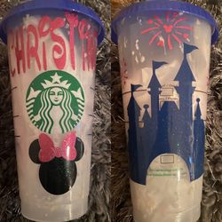 Confetti Disney customized Starbucks cup