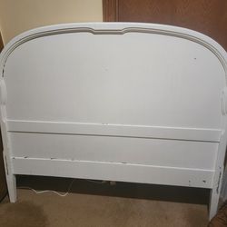 Vintage 1930's Art Deco Curved Full Size Bed