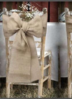 Rustic Burlap Sashes