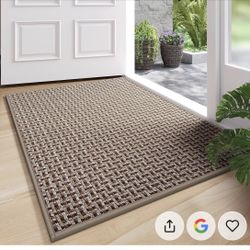 Door Mat 24"x35", Dirt Resistant and Absorbent, Non-Slip Rubber Backing Floor Mats, Easy Clean Low-Profile Doormat for Entryway, Front Door, Inside En