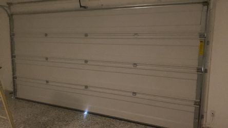 Insulated Garage Door 16x8 Sonoma