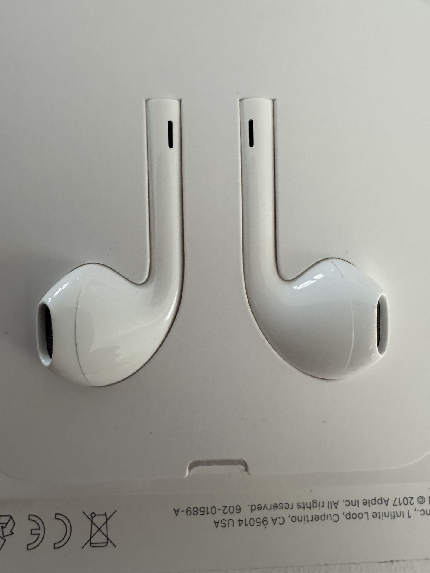 Real wired iPhone earbuds-wired. $10