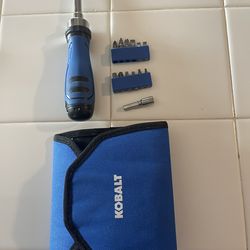 Kobalt ratcheting screwdriver set