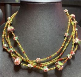 Asian Beaded 4 Layer 15 Inch