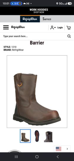 Refrigiwear Barrier Brown composite boots