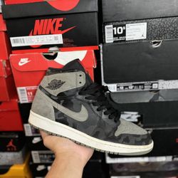 Jordan 1 Mid Camo 3M Shadow size 10 USED But Clean