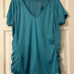 Tangerine Shirt Teal Blue Green Tank Top Sleeveless Gym Activewear Size Large