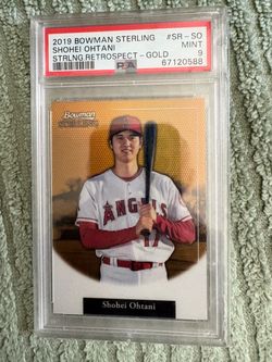 2018 bowman sterling Shohei Ohtani gold refractor /50 !!!
