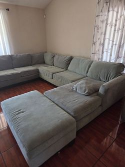 Grey huge comfy sectional