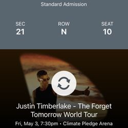 Justin Timberlake Concert Tickets 05/03/24