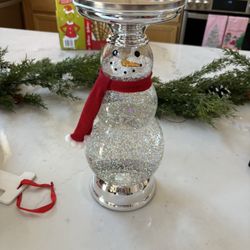 Snowman Candle Holder 