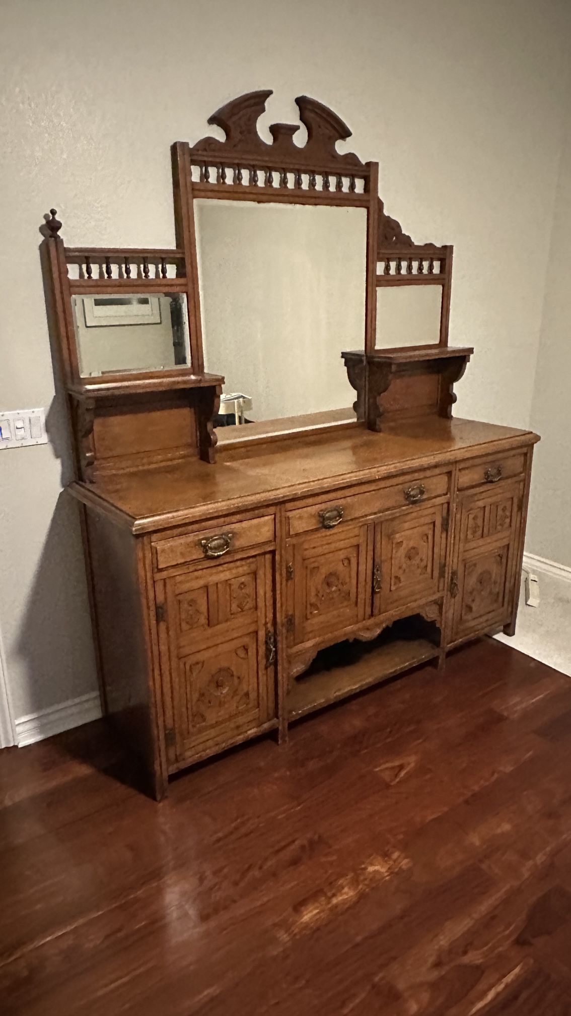 Antique Dresser With Mirror