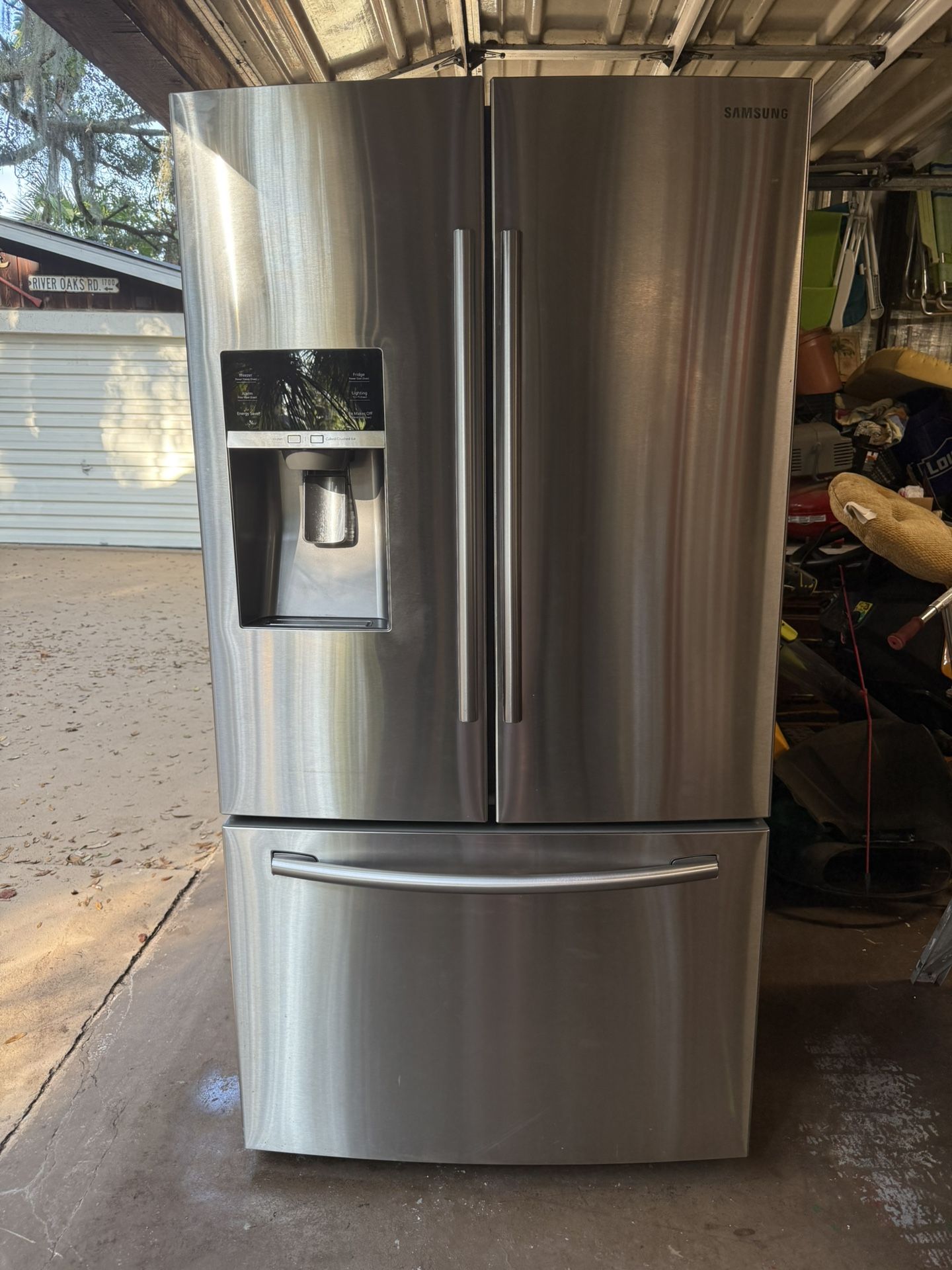 Stainless French Door Standard Depth Refrigerator Double Icemaker