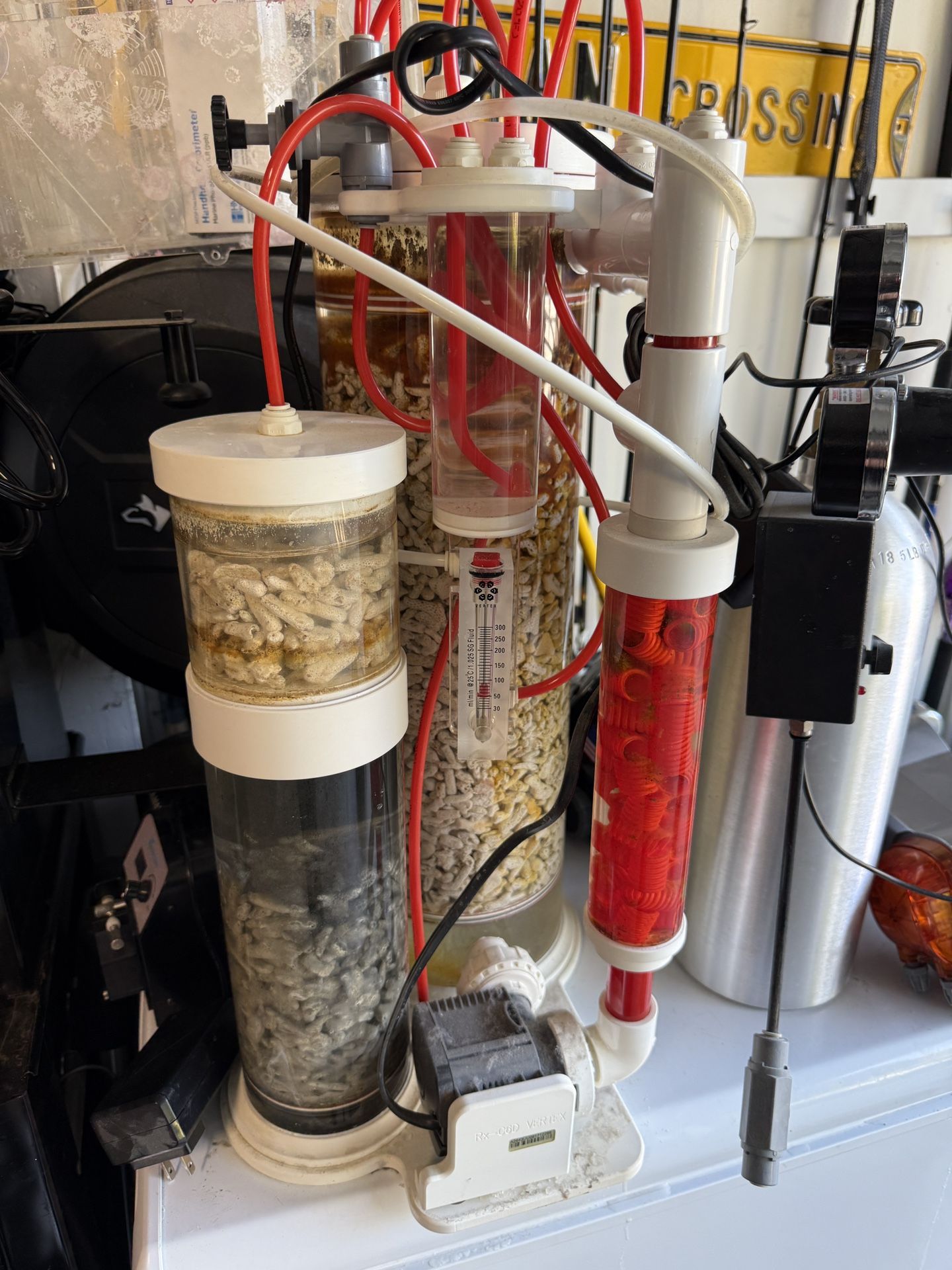 Saltwater Tank Calcium Reactor setup