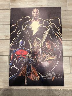 Black Adam Movie Adventure Action Fantasy Wall Art Home Decor - Canvas 20x30