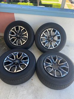 4 Rims and tires for TRD Tacoma.