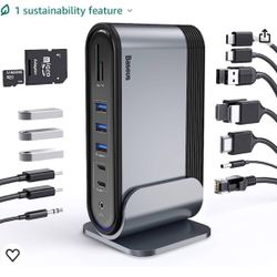 17 In 1 USB-C Adapter / USB-C Hub (Support 3 Monitors)