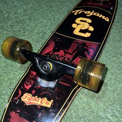 Longboard - 44in, USC Trojans, Wall Mount Included