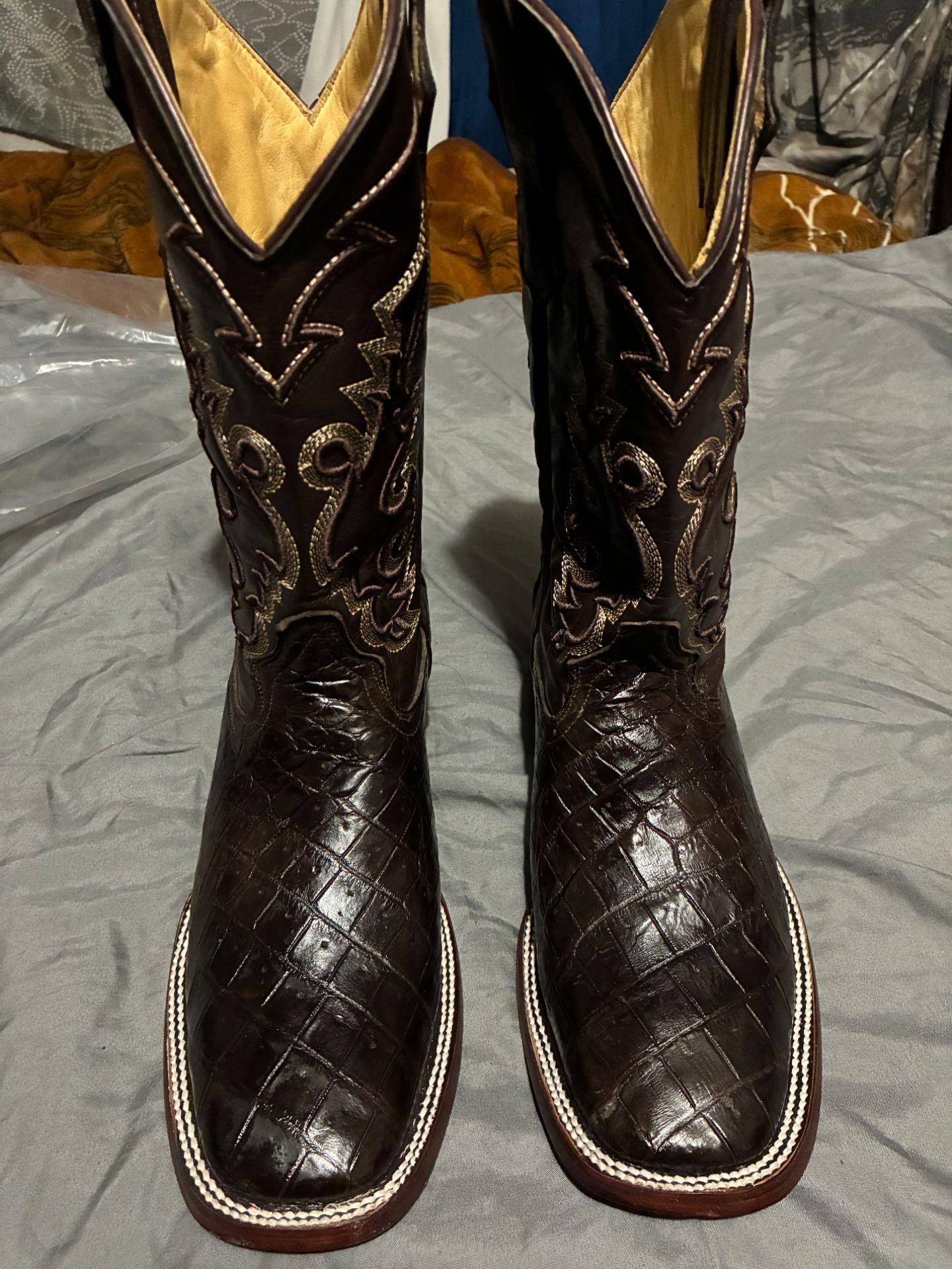Crocodile Belly Boots size 10