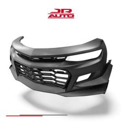 2016-2023 Chevy Camaro 1LE Style Unpainted Black Front Bumper Cover