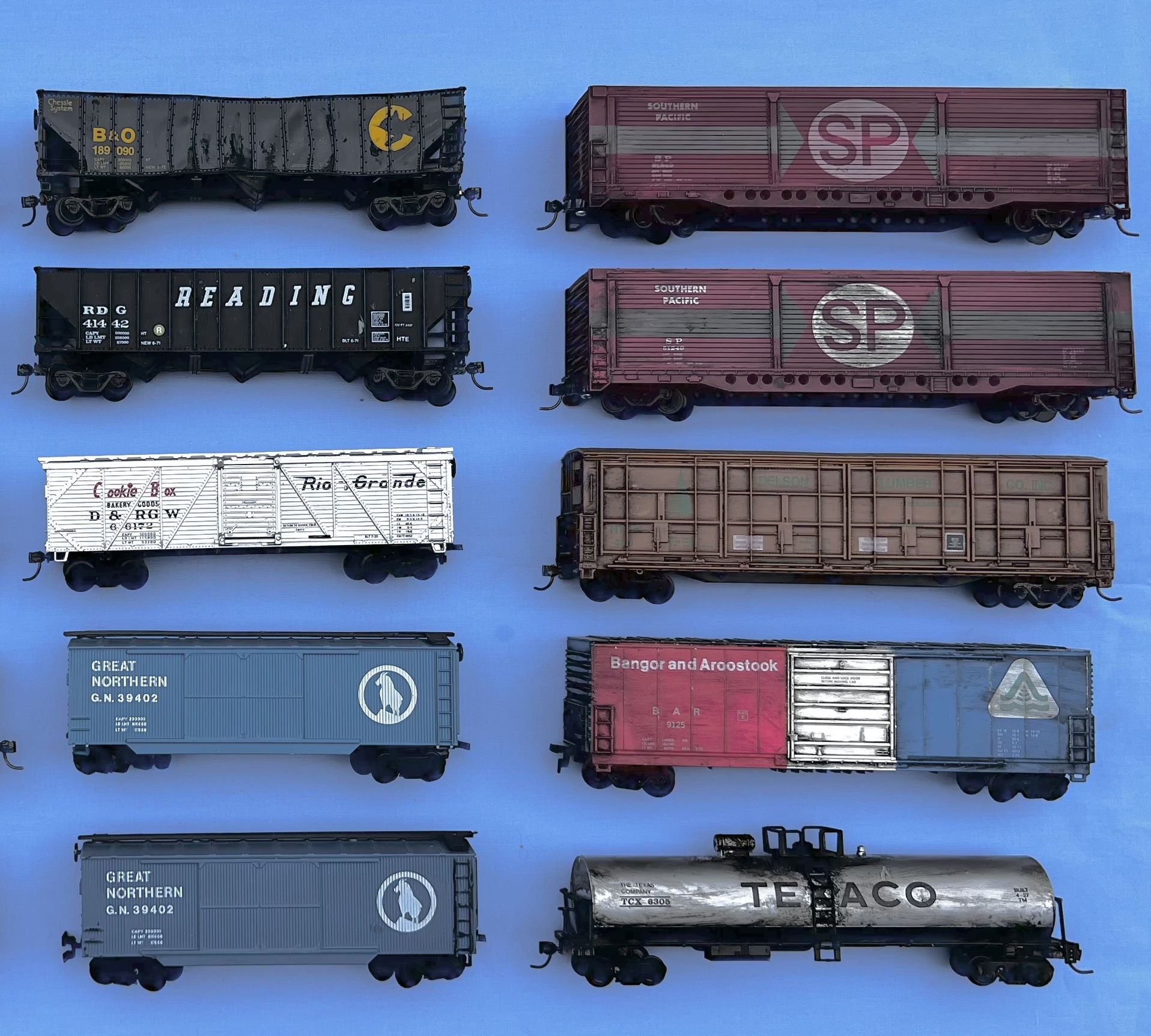 💥Vintage HO Scale Trains Box Freight Tanker Hopper Caboose Bachmann Life Like