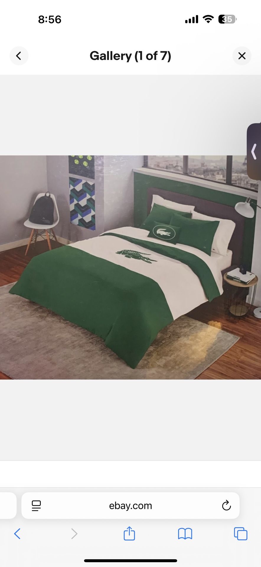 Two Bedding Cover Twin Lacoste