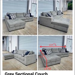 Gray Sectional Couch - MOVING MUST GO
