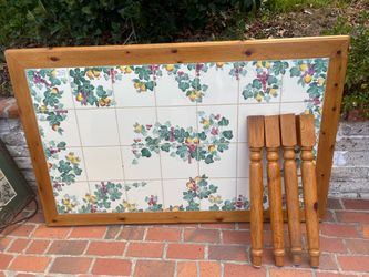 Tiled dining table