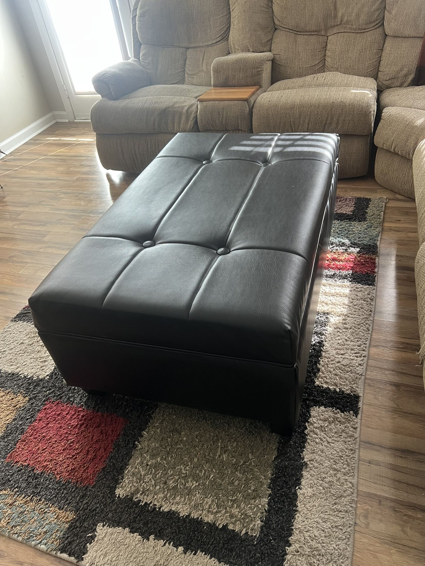 Large black Ottoman