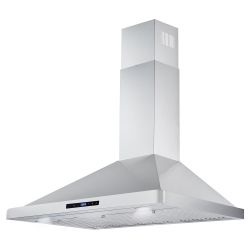 New Open Box 36" Stainless Steel Wall Mount Range Hood with Digital Touch Controls