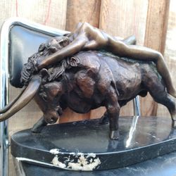 Bronze Bull Sculpture