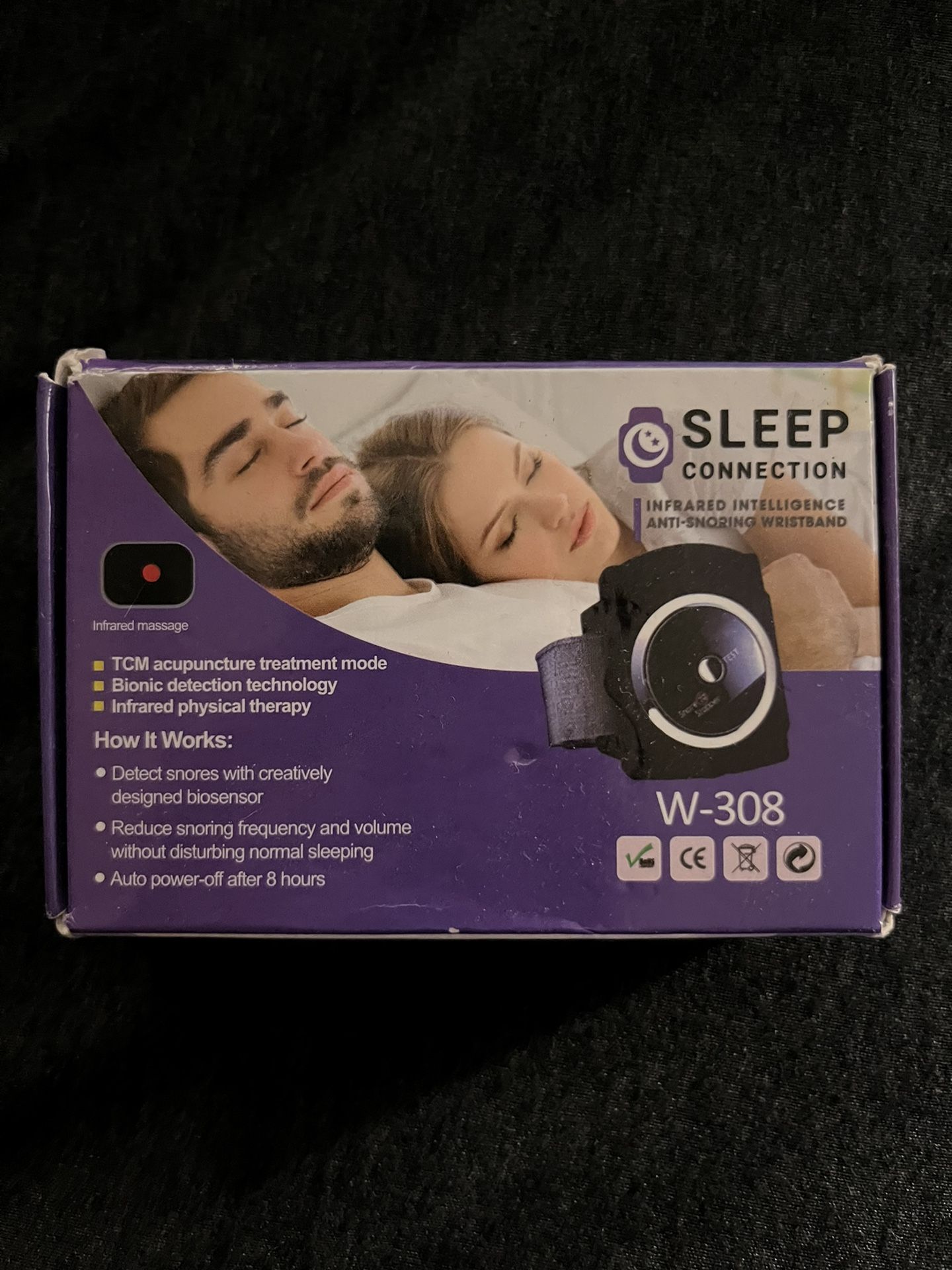 Infrared Intelligence Anti-Snoring Wristband ; Sleep Connection W-308