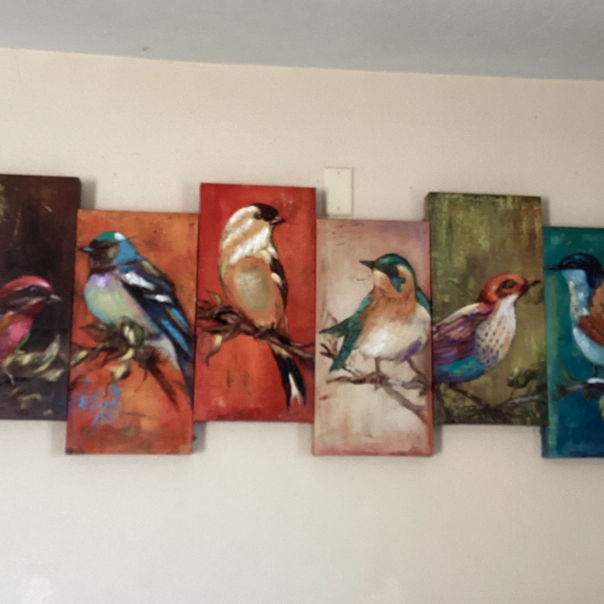 Large Bird Oil Painting