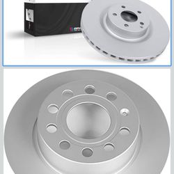 Power Stop EBR1207EVC rear Geomet Coated Brake Rotor For Audi A3 2010-2013, VWBeetle 2012-2019, VWEos 2016, VWGolf SportWagen 2015, VWJetta 2012-2018 