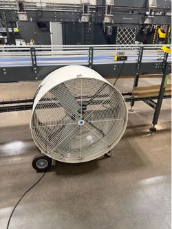Large warehouse floor fan