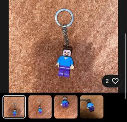 Lego Minecraft Steve Key Chain 853818