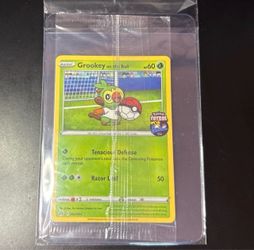 Futsal Promo card sealed soccer football stamped 3/5 Grookey on the ball 2020