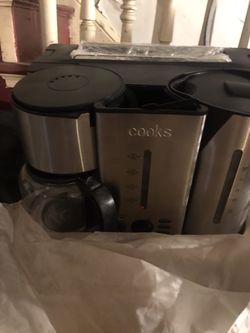 Coffee maker hot water toaster unit