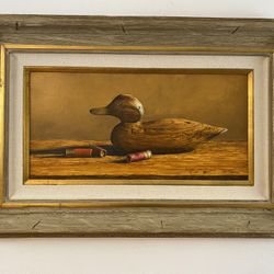 Oil painting on wood panel by walt Johnston