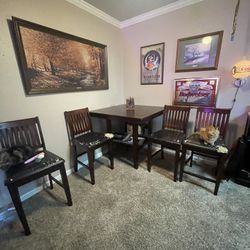 Tall Table with 4 Chairs